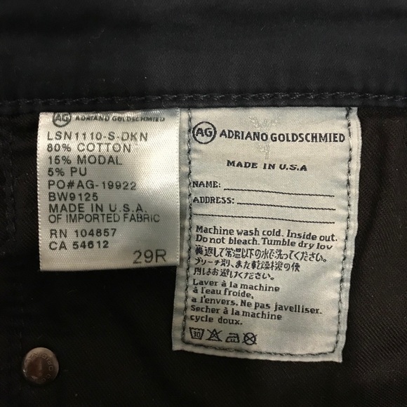 Ag Navy Stilt Cigarette Pants - Picture 2 of 3